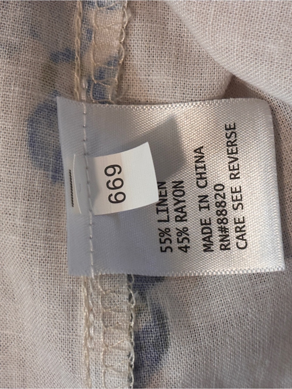 Laura Ashley Linen Blend Cream Floral Tie-Front Blouse with Pastel Blooms - Picture 4 of 5